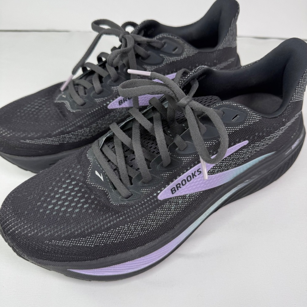 Brooks Ghost 17 Womens Running Shoes Black Lilac 1204311B081 Size 9.5 B